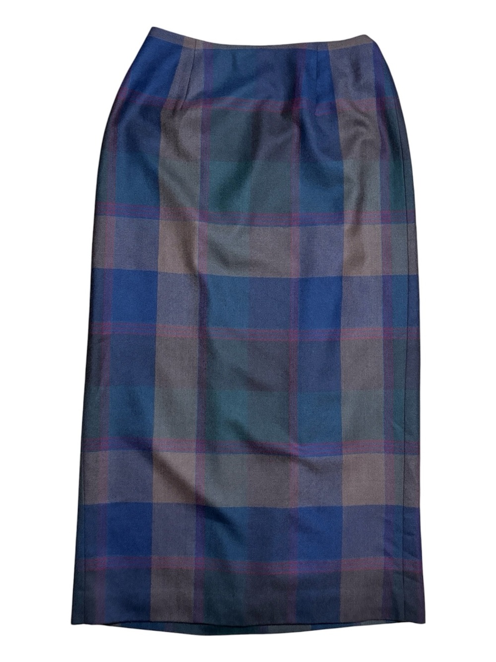 Lauren Ralph Lauren 100% Wool Vintage Plaid Wrap Skirt Sz 10 - Picture 2 of 14